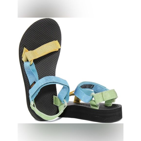 Teva Shoes - Tévez Midform Universal Women's Vegan Platform Strappy Sandal In size 9